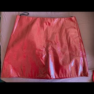 Forever21 red leather skirt